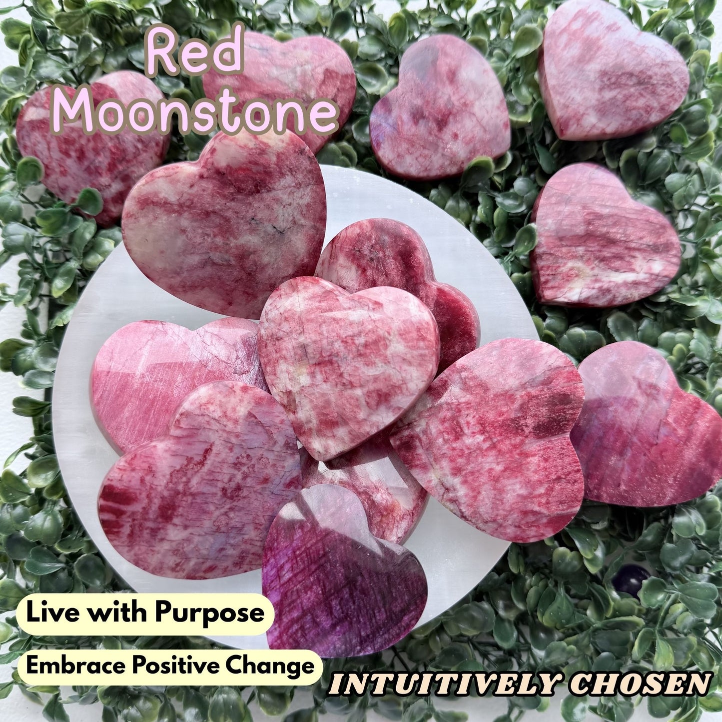 Red Moonstone | Intuitively Chosen
