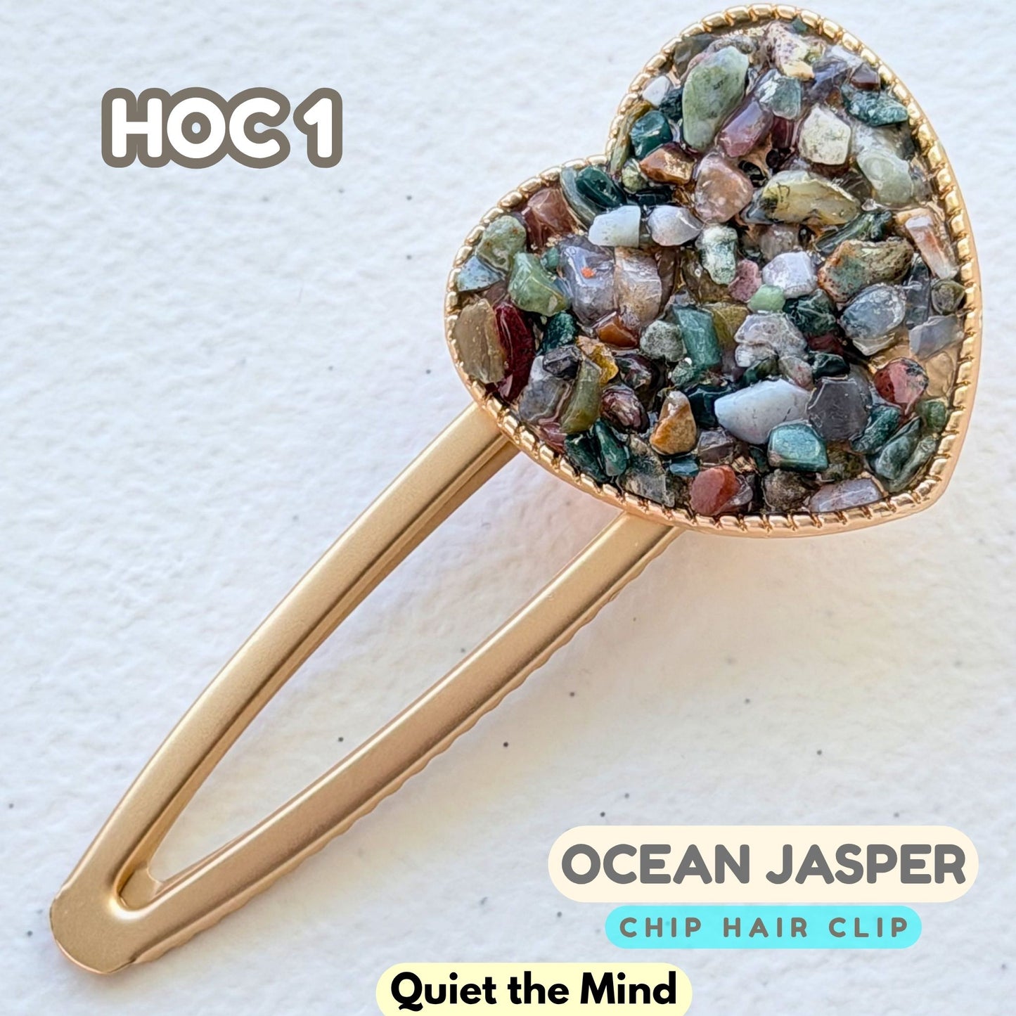 Ocean Jasper Hair Clip | HOC1