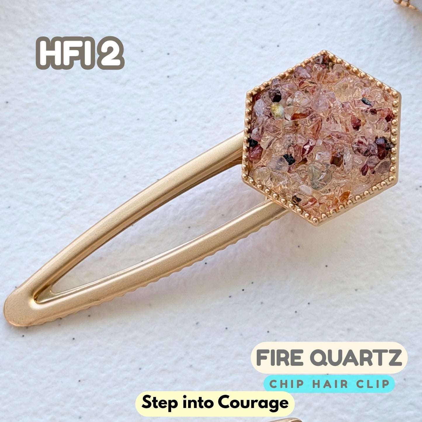 Fire Quartz Hair Clip | HFI2