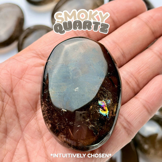 Smoky Quartz Palm Stone | Intuitively Chosen