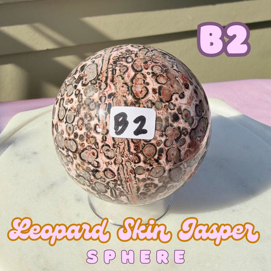 Leopard Skin Jasper Sphere | B2