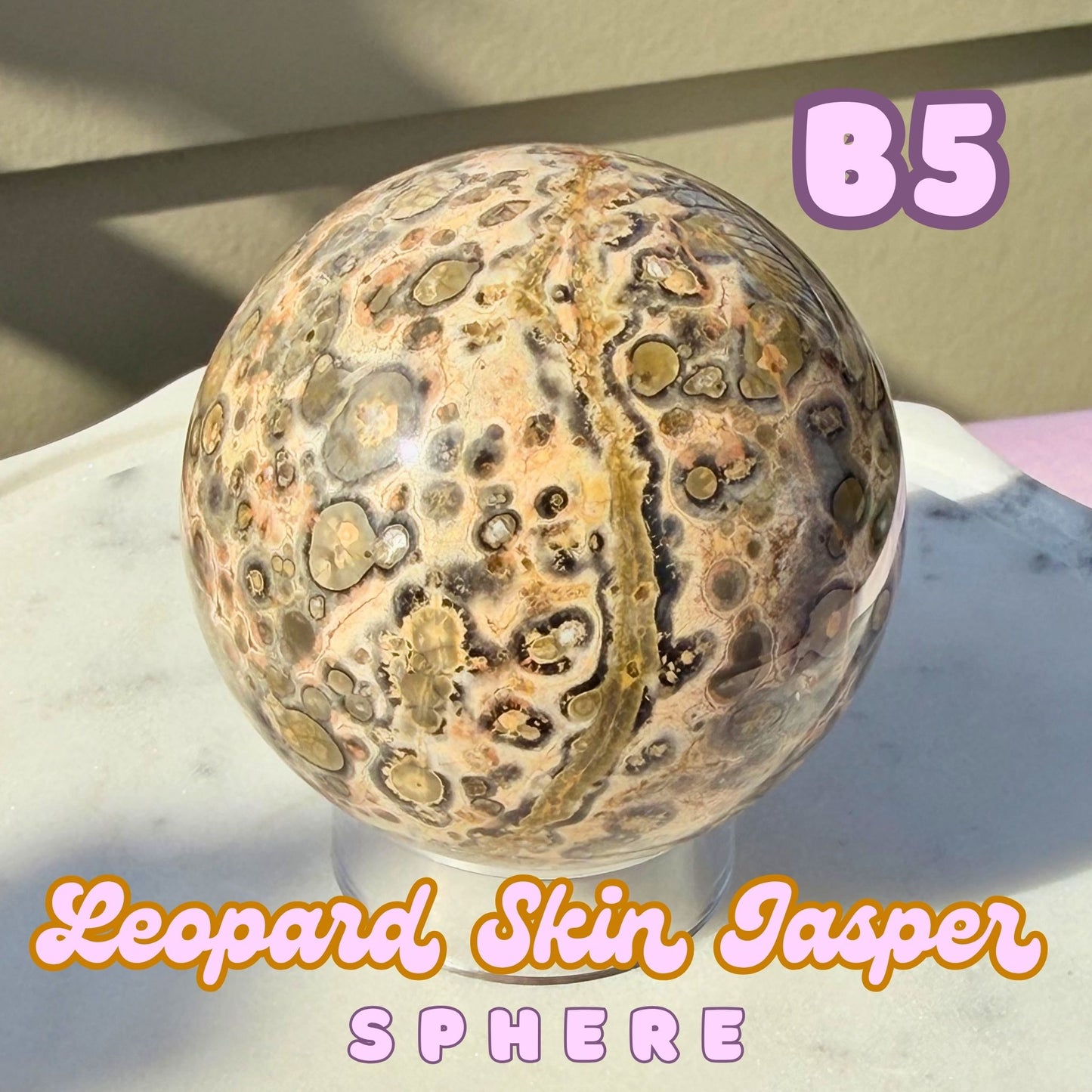 Leopard Skin Jasper Sphere | B5