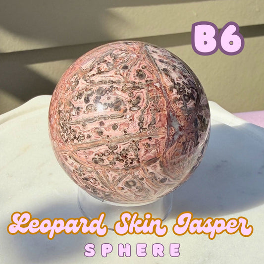 Leopard Skin Jasper Sphere | B6