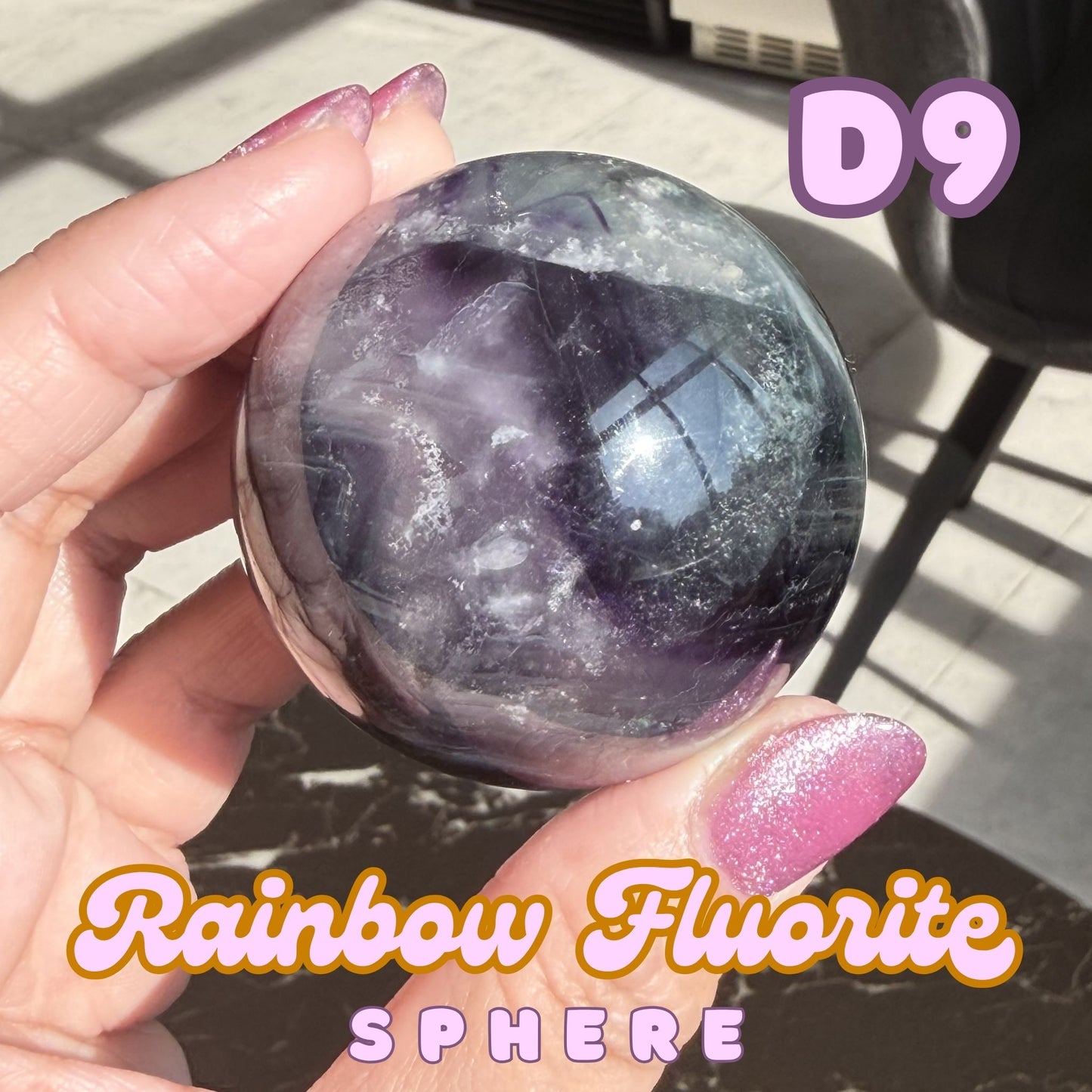 Rainbow Fluorite Sphere | D9
