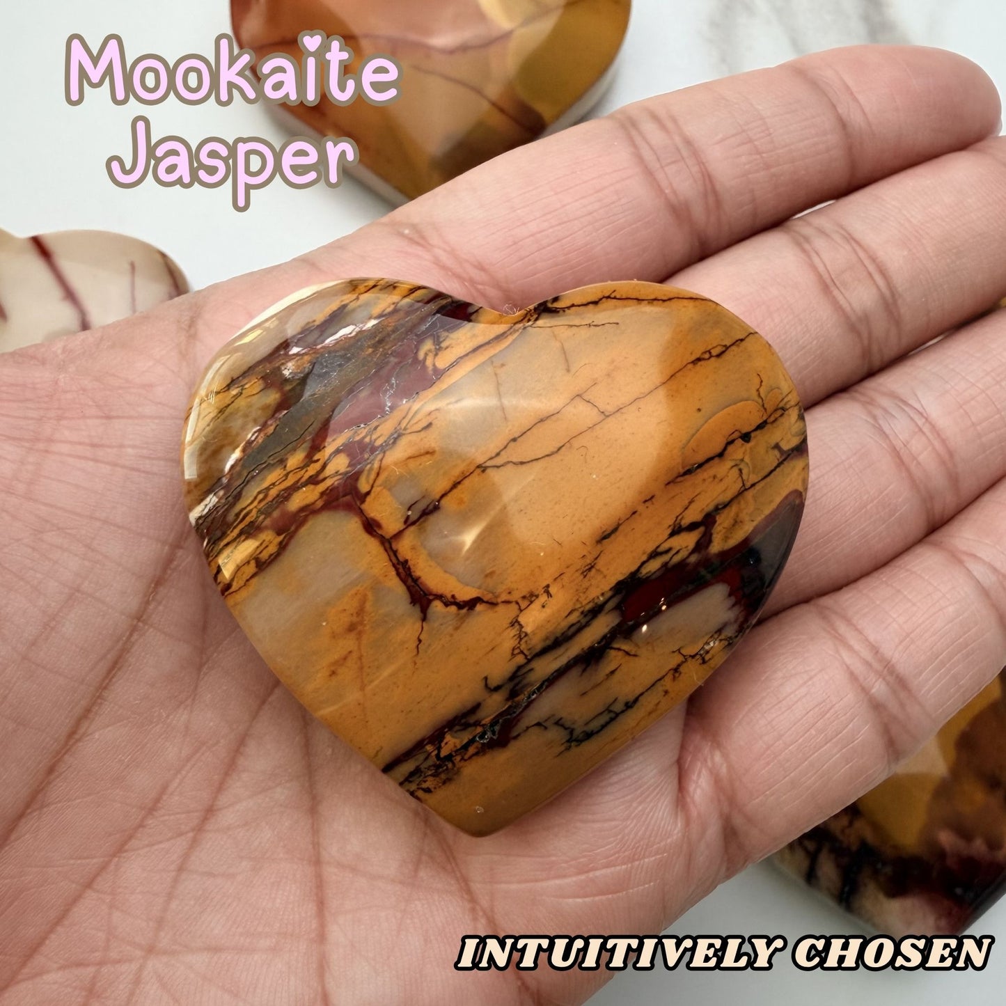 Mookaite Jasper Heart | Intuitively Chosen