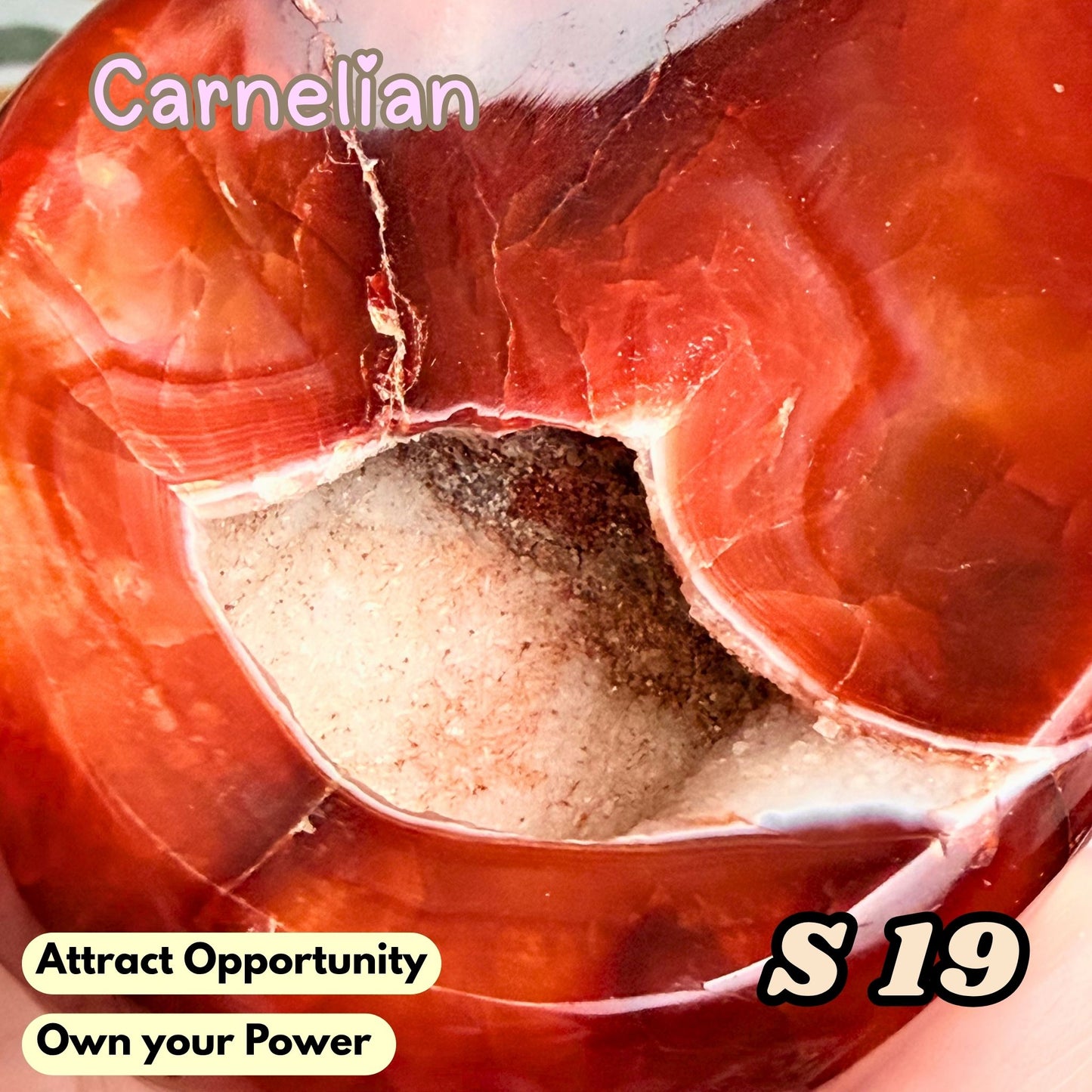 Carnelian Druzy Bowl | S19