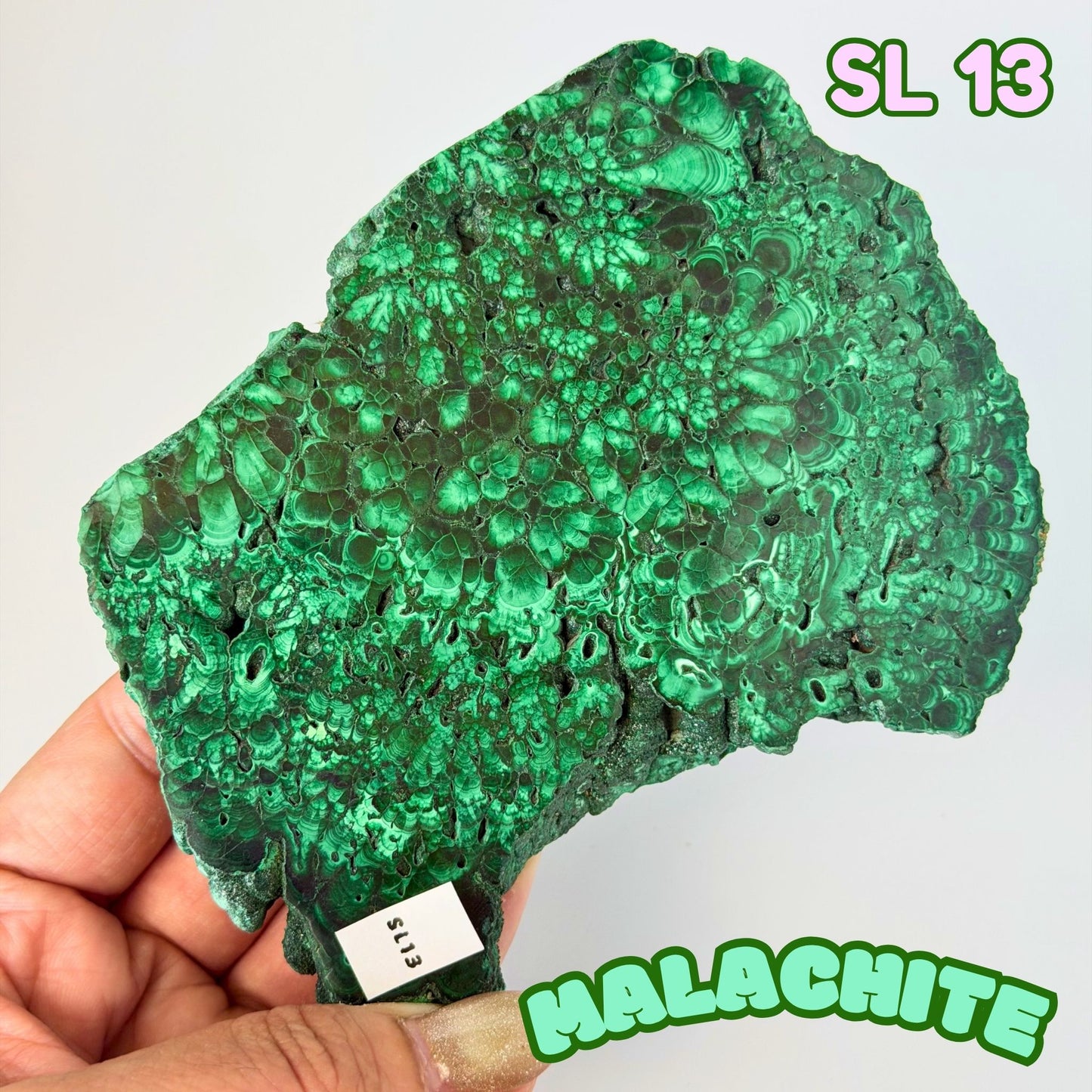 Natural Congo Malachite Slab | SL 13