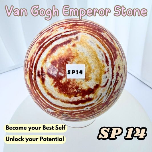 Van Gogh Emperor Stone Sphere | SP14