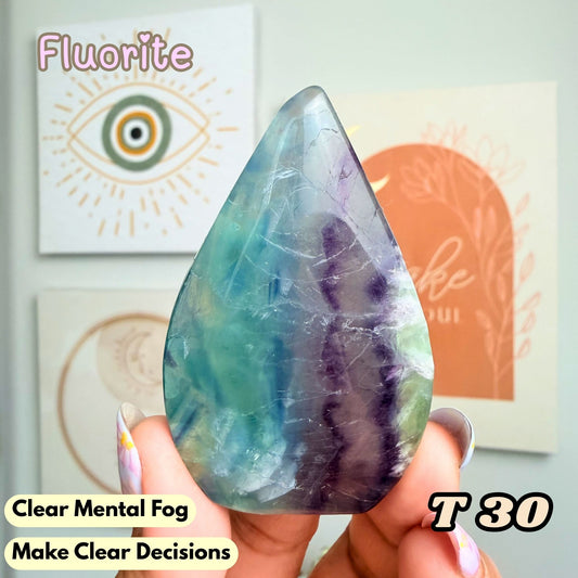 Fluorite Small Flame Freeform | T30