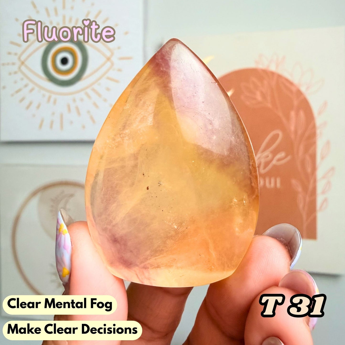 Fluorite Small Flame Freeform | T31