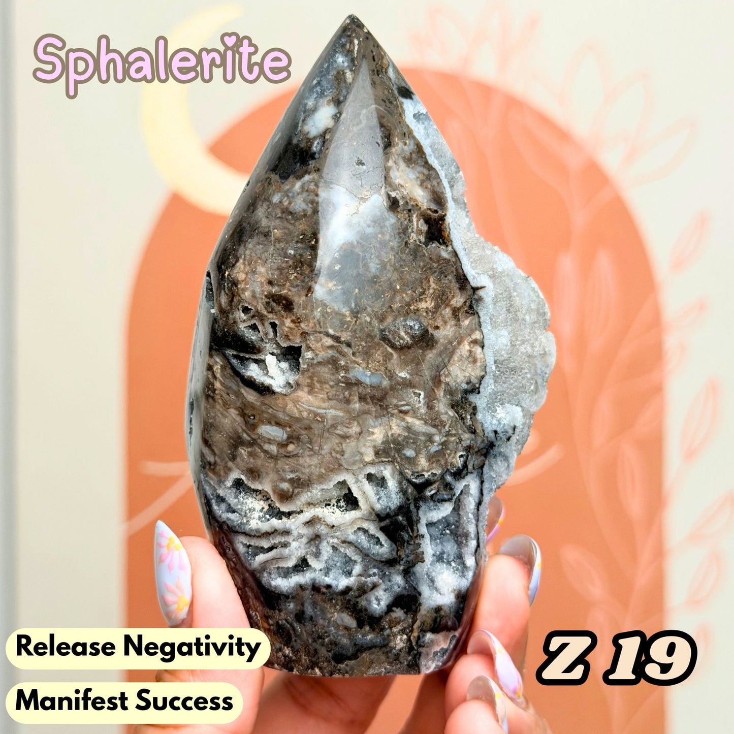 Druzy Sphalerite Flame Freeform | Z19