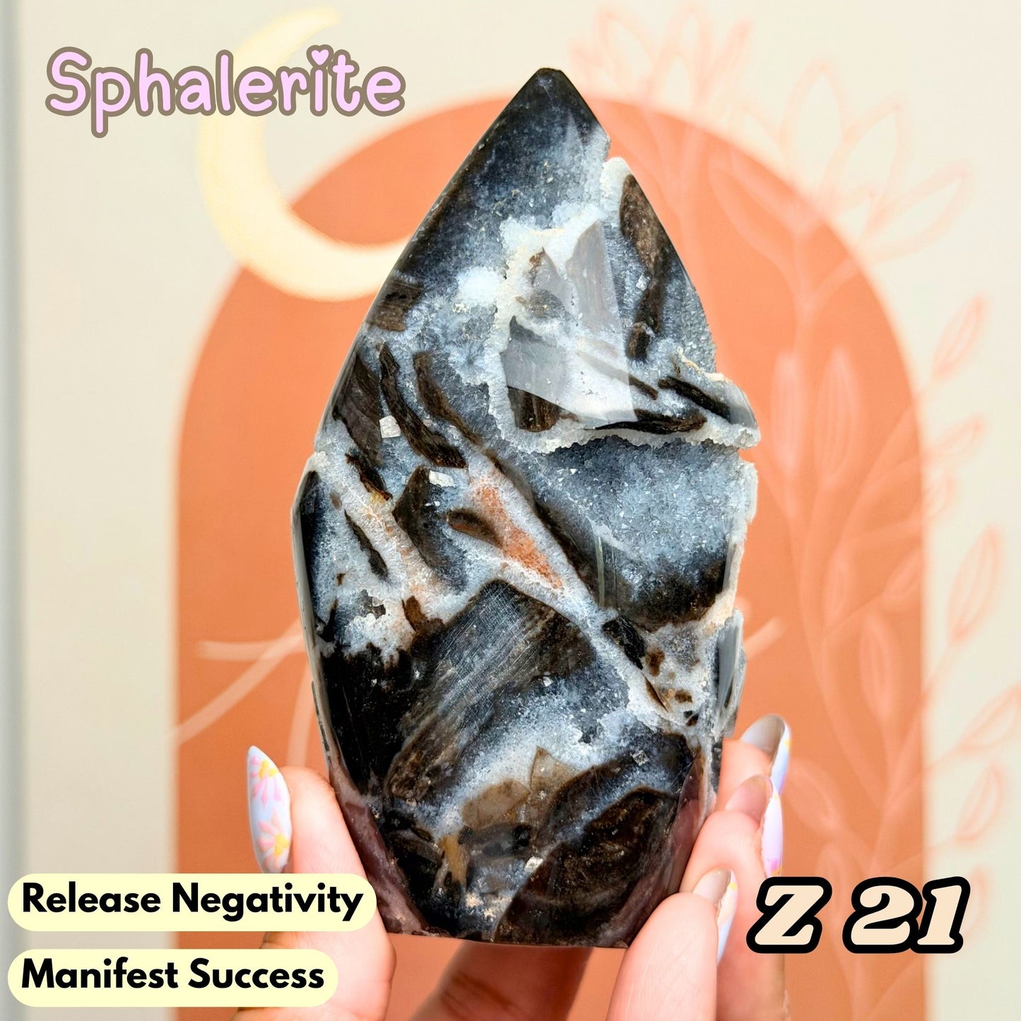 Druzy Sphalerite Flame Freeform | Z21