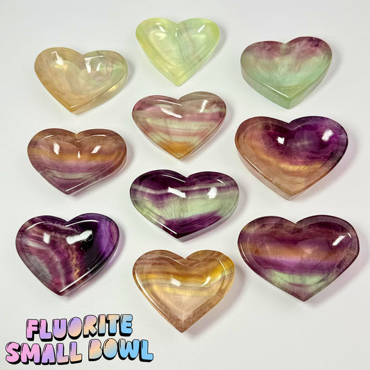 Fluorite Small Heart Bowl | X010