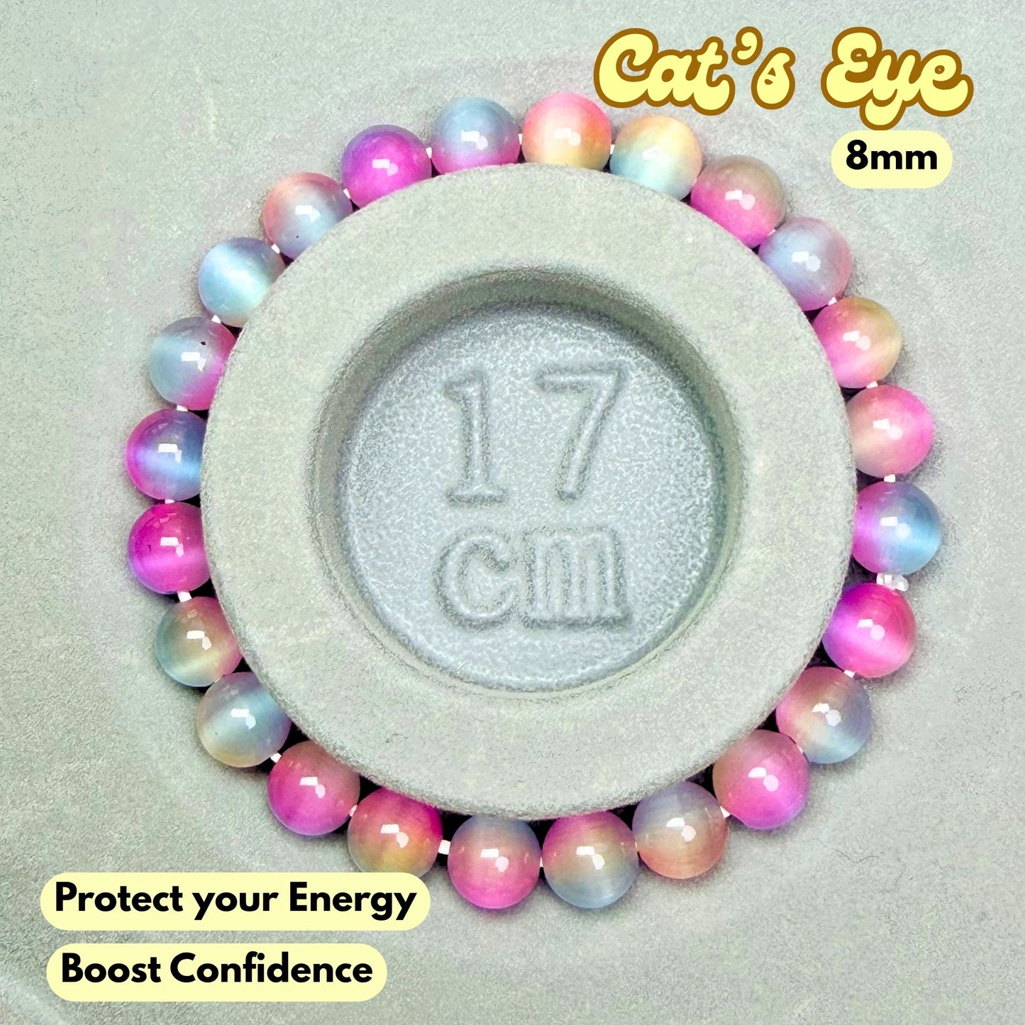 Cat's Eye 8mm Bracelet | Synthetic