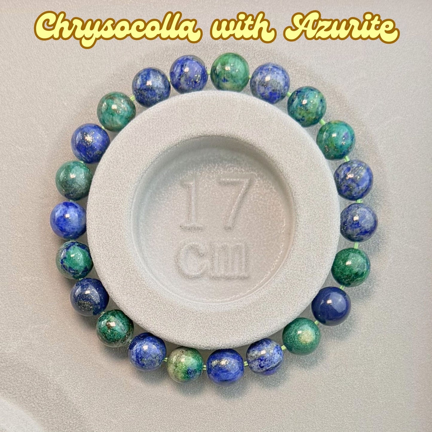 Chrysocolla Azurite 8mm Bracelet