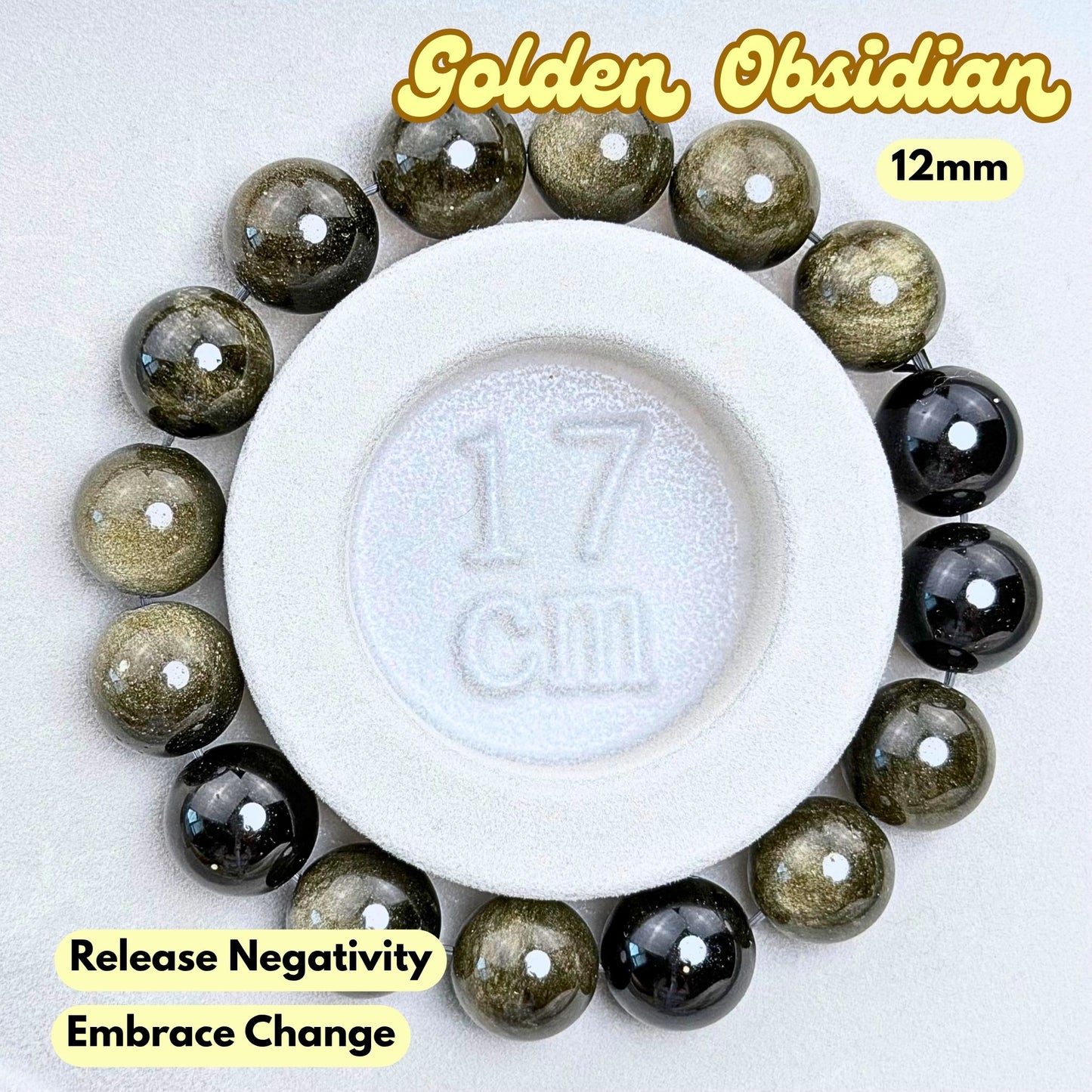 Golden Obsidian 12mm Bracelet