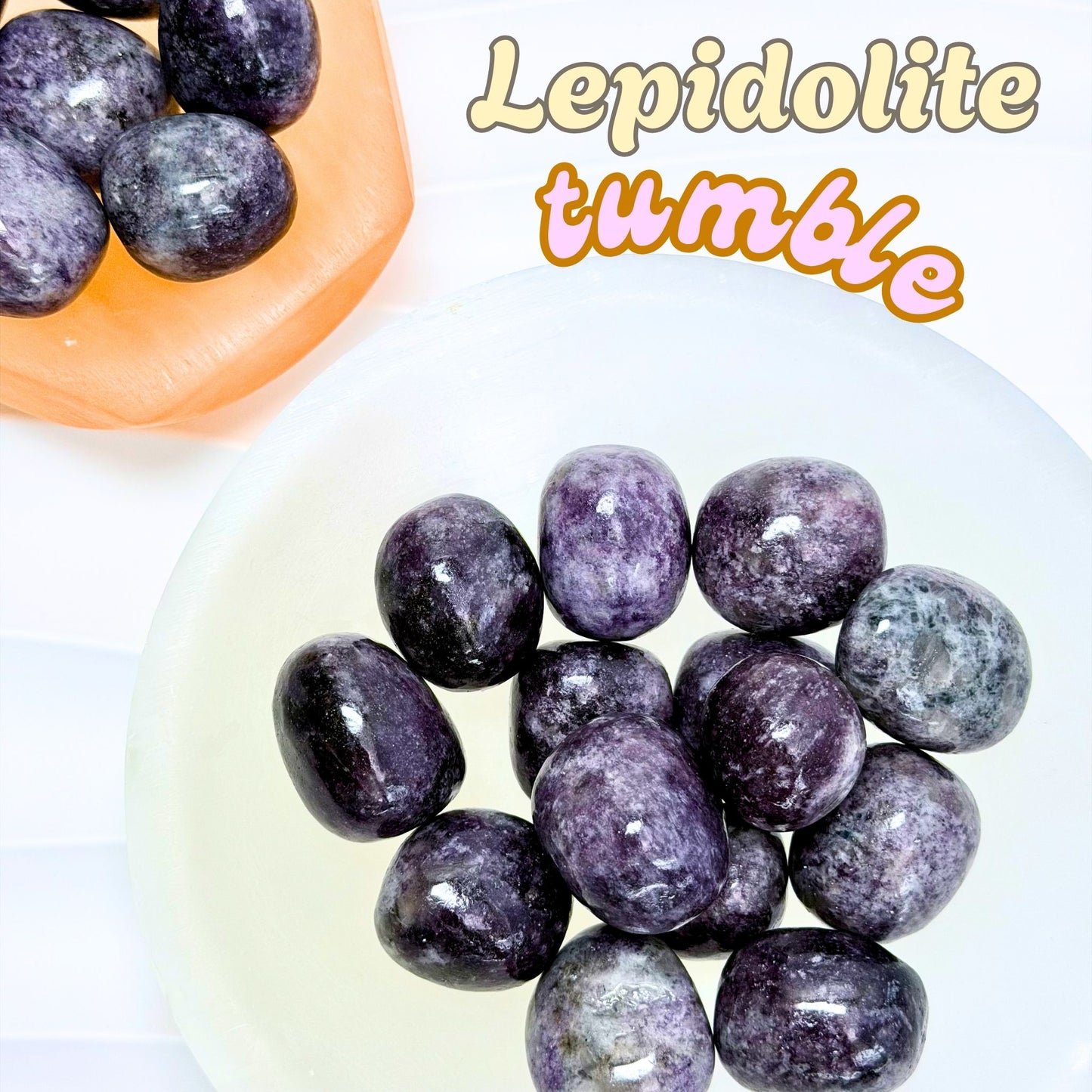 Lepidolite Tumbled stone | Intuitively Chosen