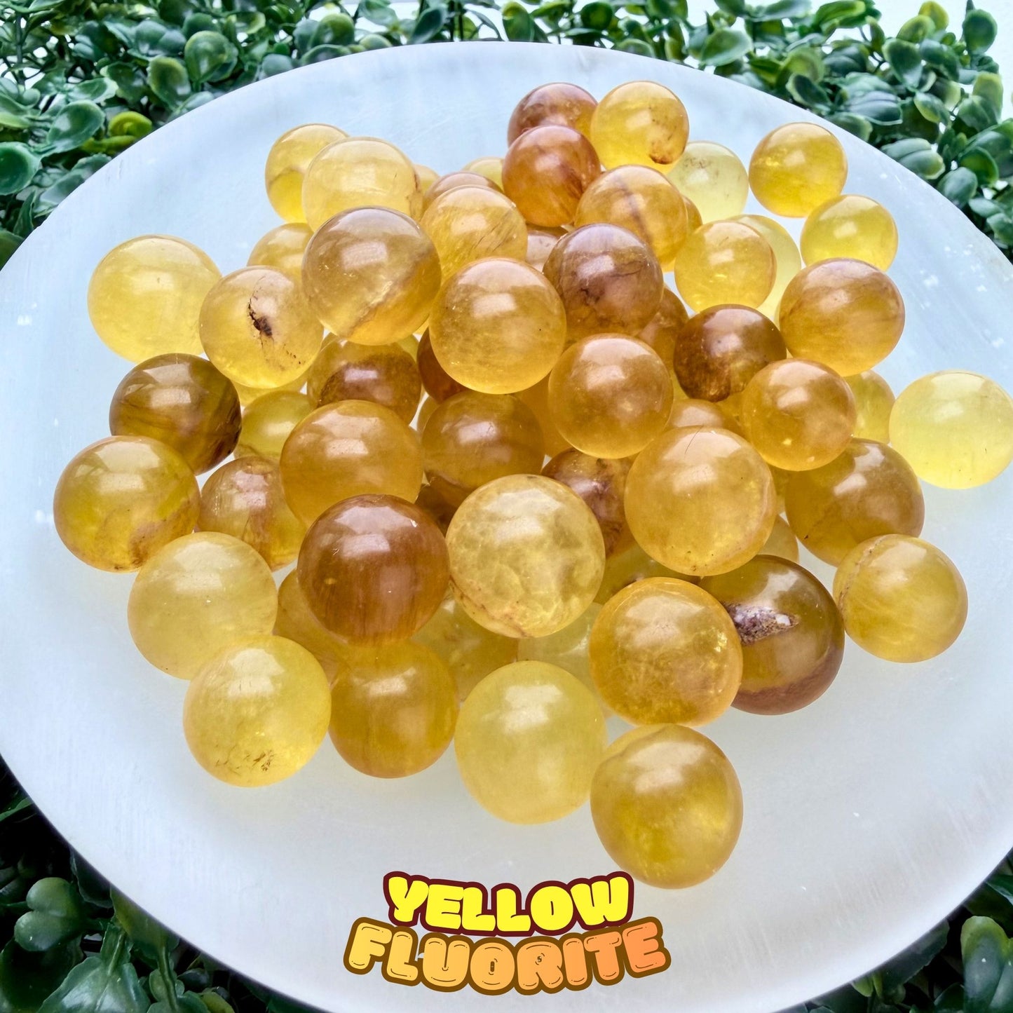 Yellow Fluorite Mini Sphere