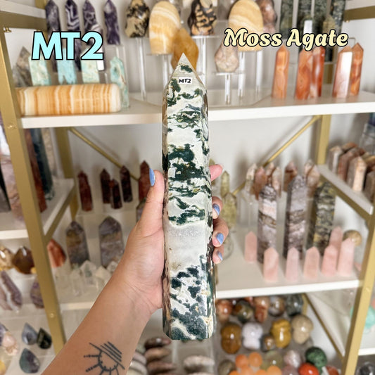 Moss Agate Chunky Tower | MT2