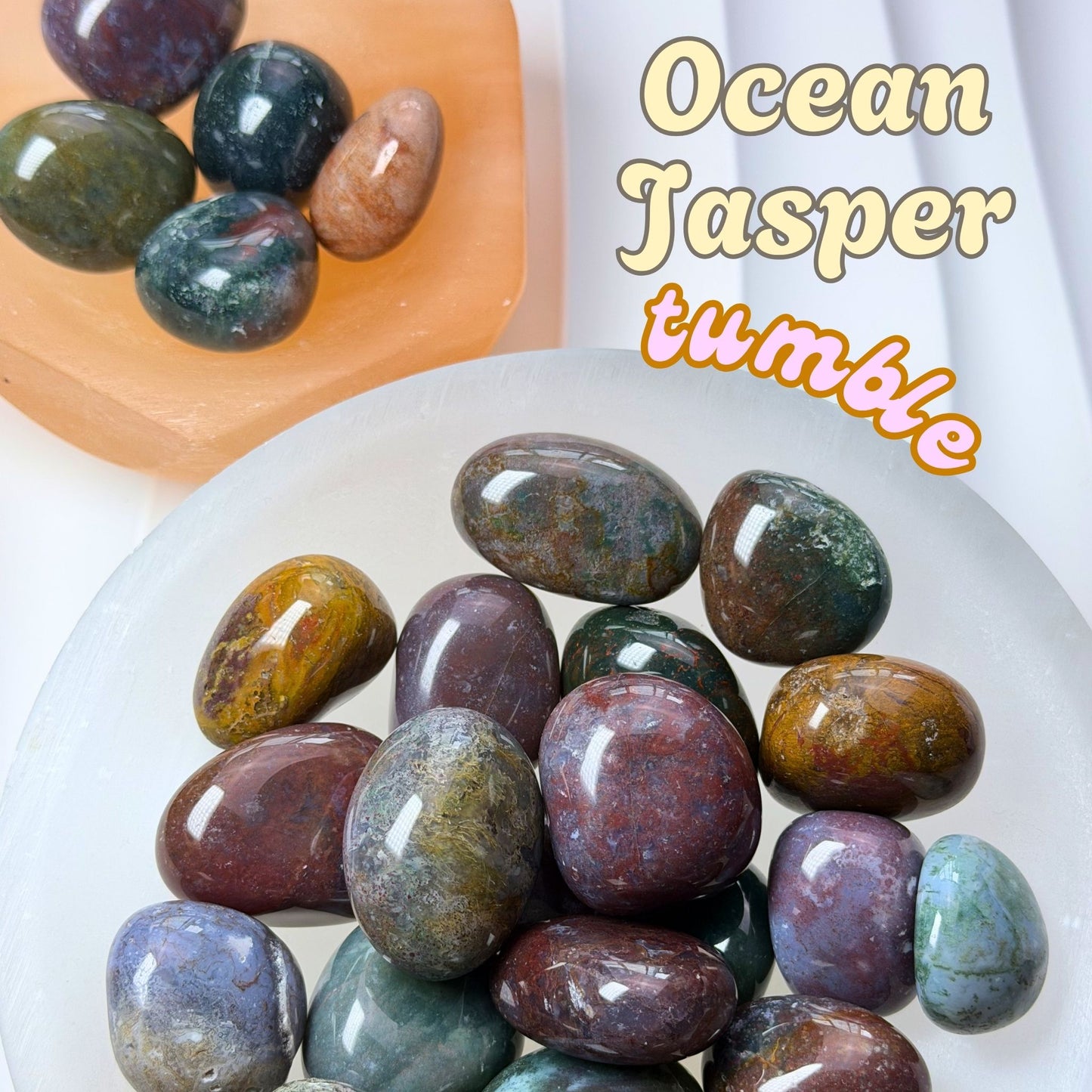 Ocean Jasper Tumbled Stone
