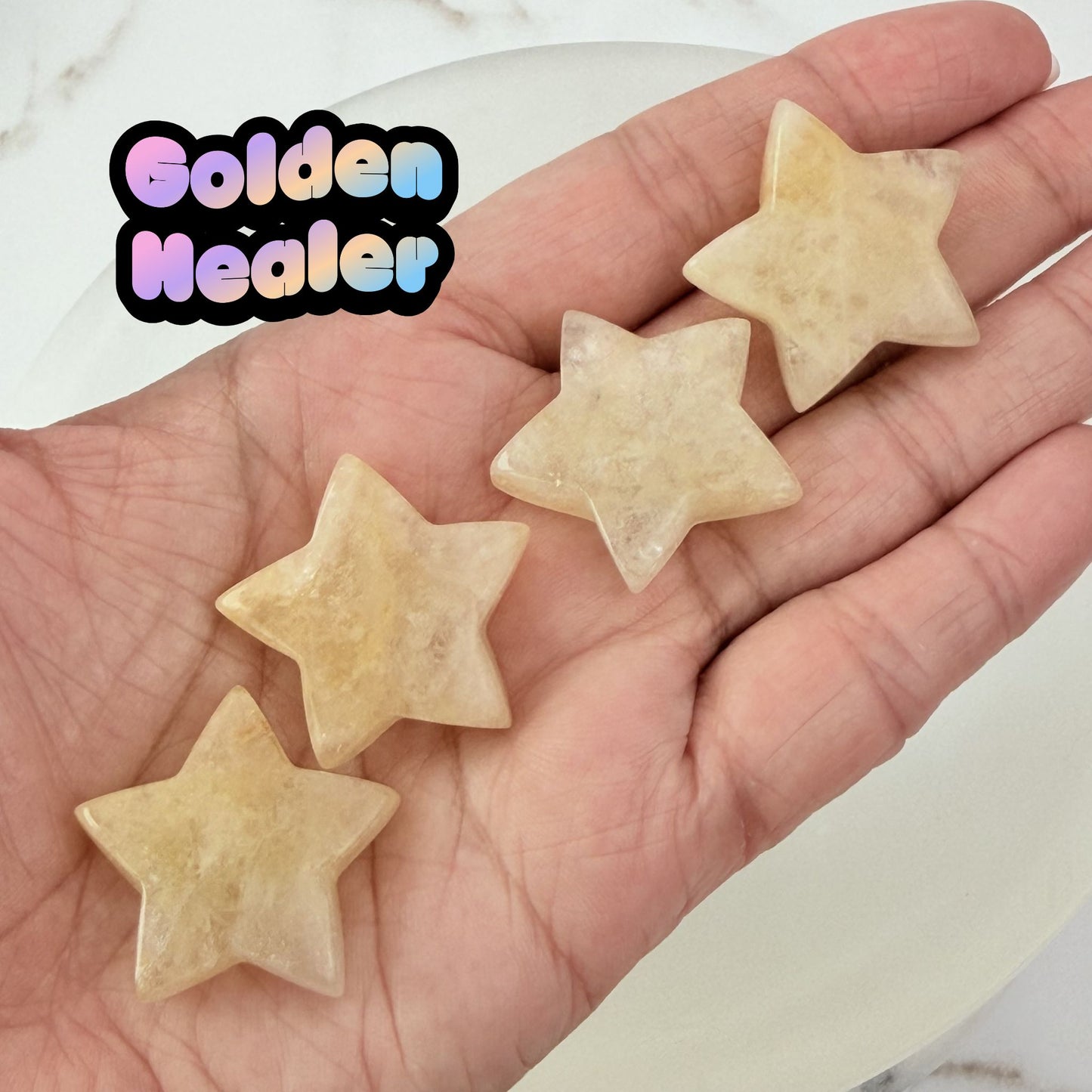 Golden Healer Mini Star Carving