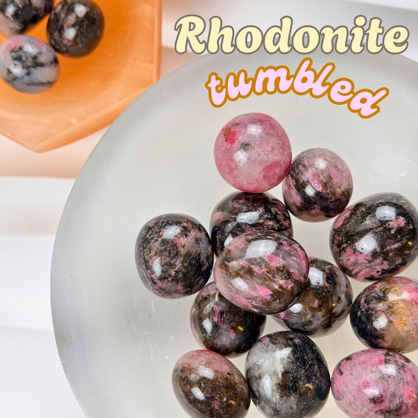 Rhodonite Tumbled Stone