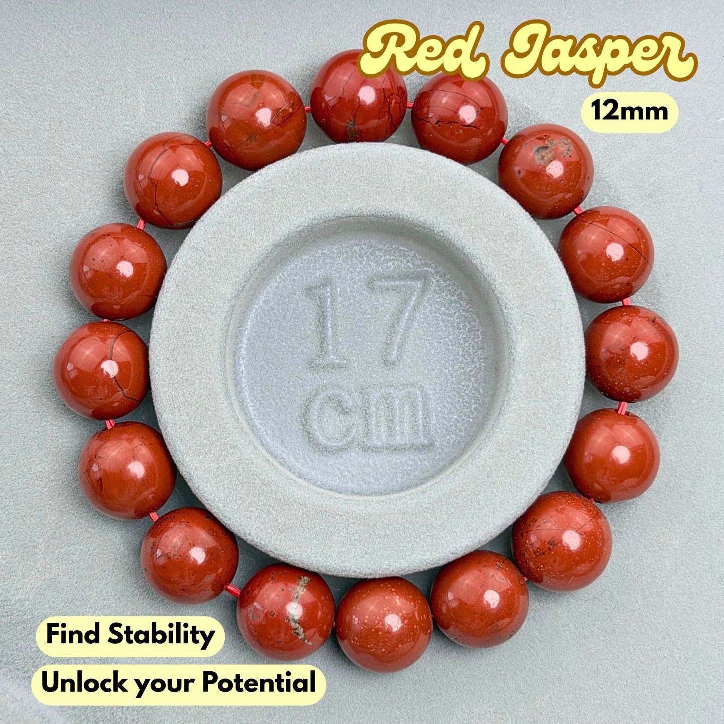 Red Jasper 12mm Bracelet