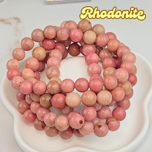 Rhodonite 8mm Bracelet