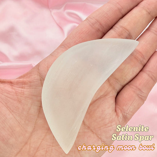 Selenite Moon Charging Bowl - 3 Inches