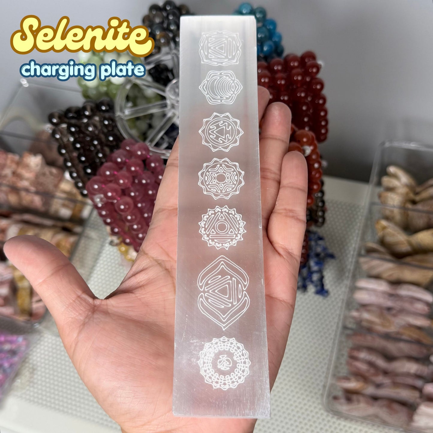 Selenite Charging Plate 8 inches