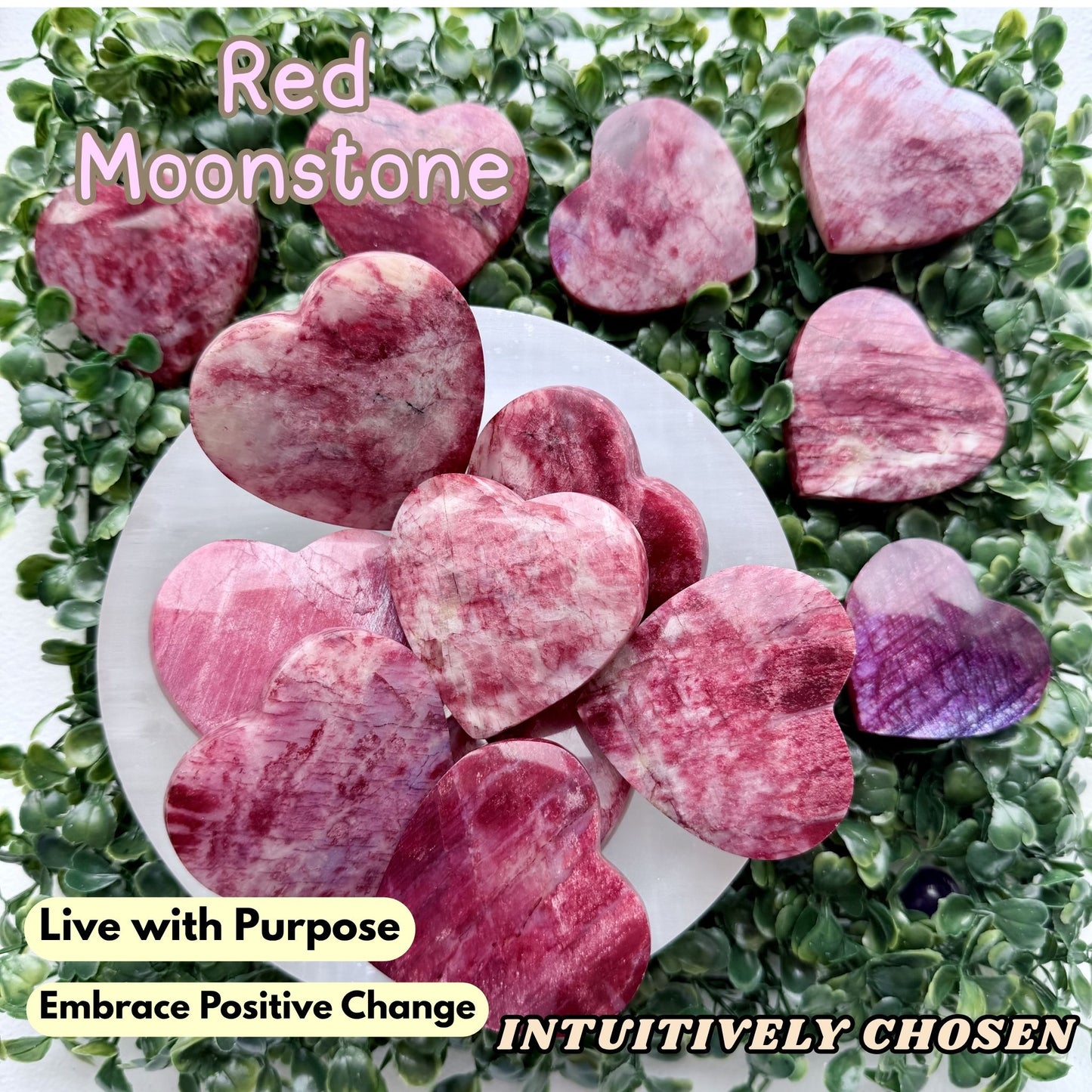 Red Moonstone | Intuitively Chosen