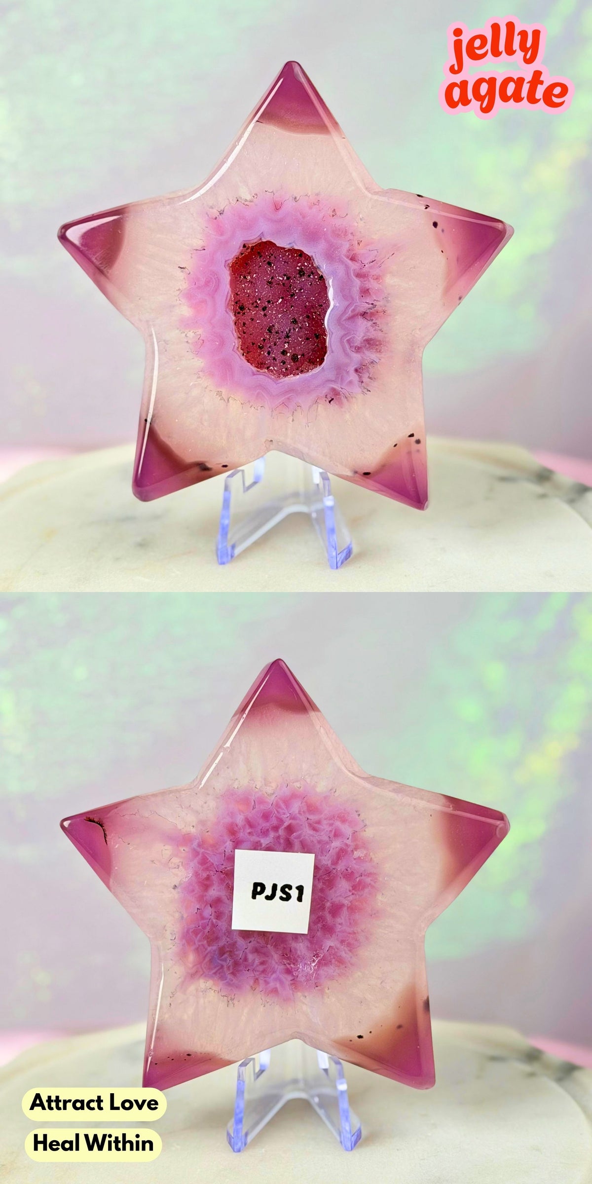 Druzy Pink Purple Jelly Agate (Color-Enhanced Crystal) | Choose your Own