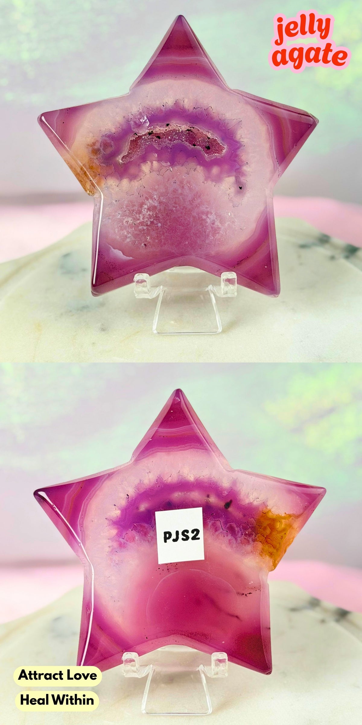 Druzy Pink Purple Jelly Agate (Color-Enhanced Crystal) | Choose your Own