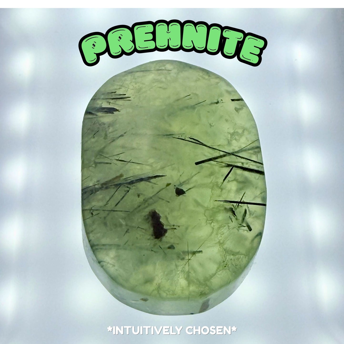Prehnite Palm Stone | Intuitively Chosen