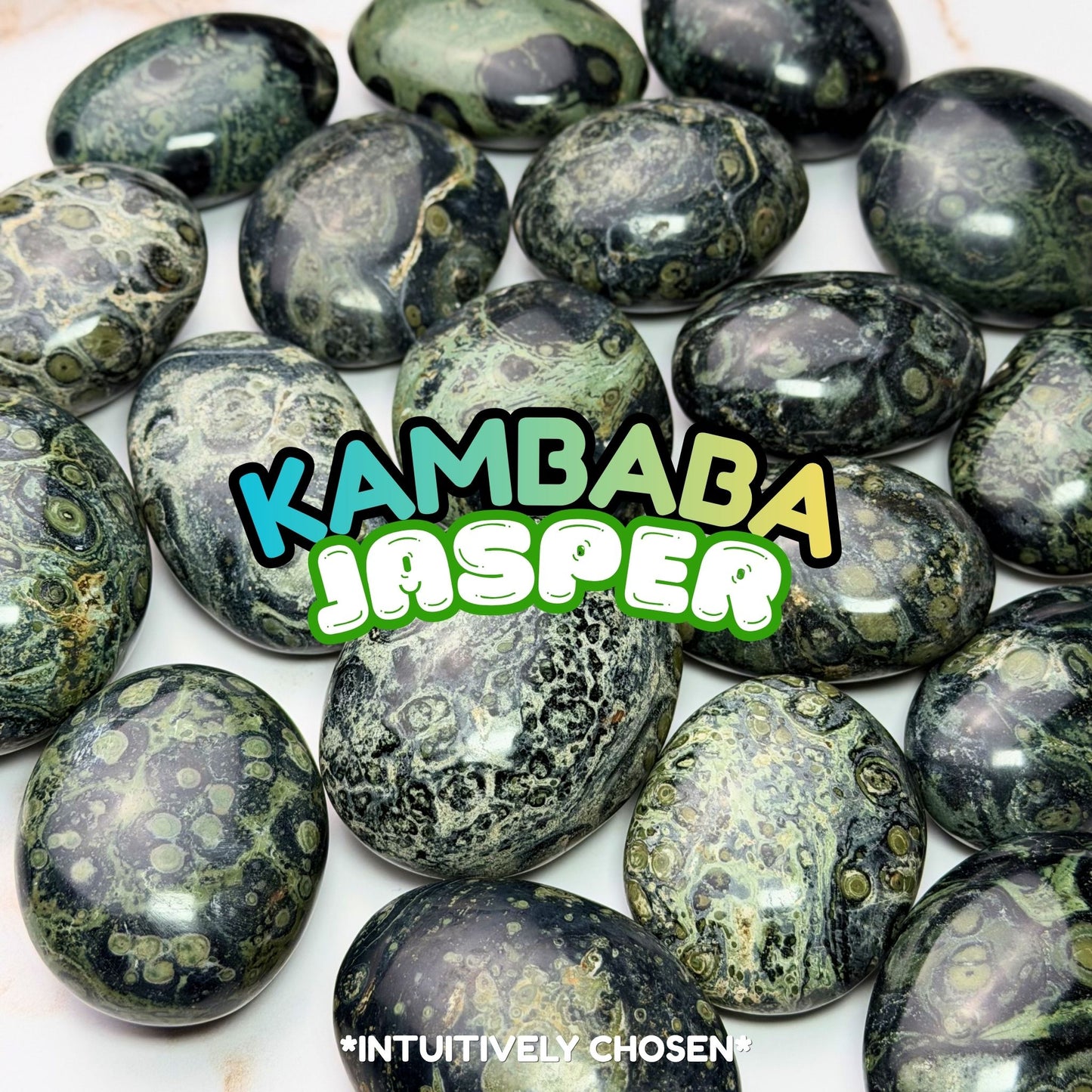 Kambaba Jasper Palm Stone | Intuitively Chosen
