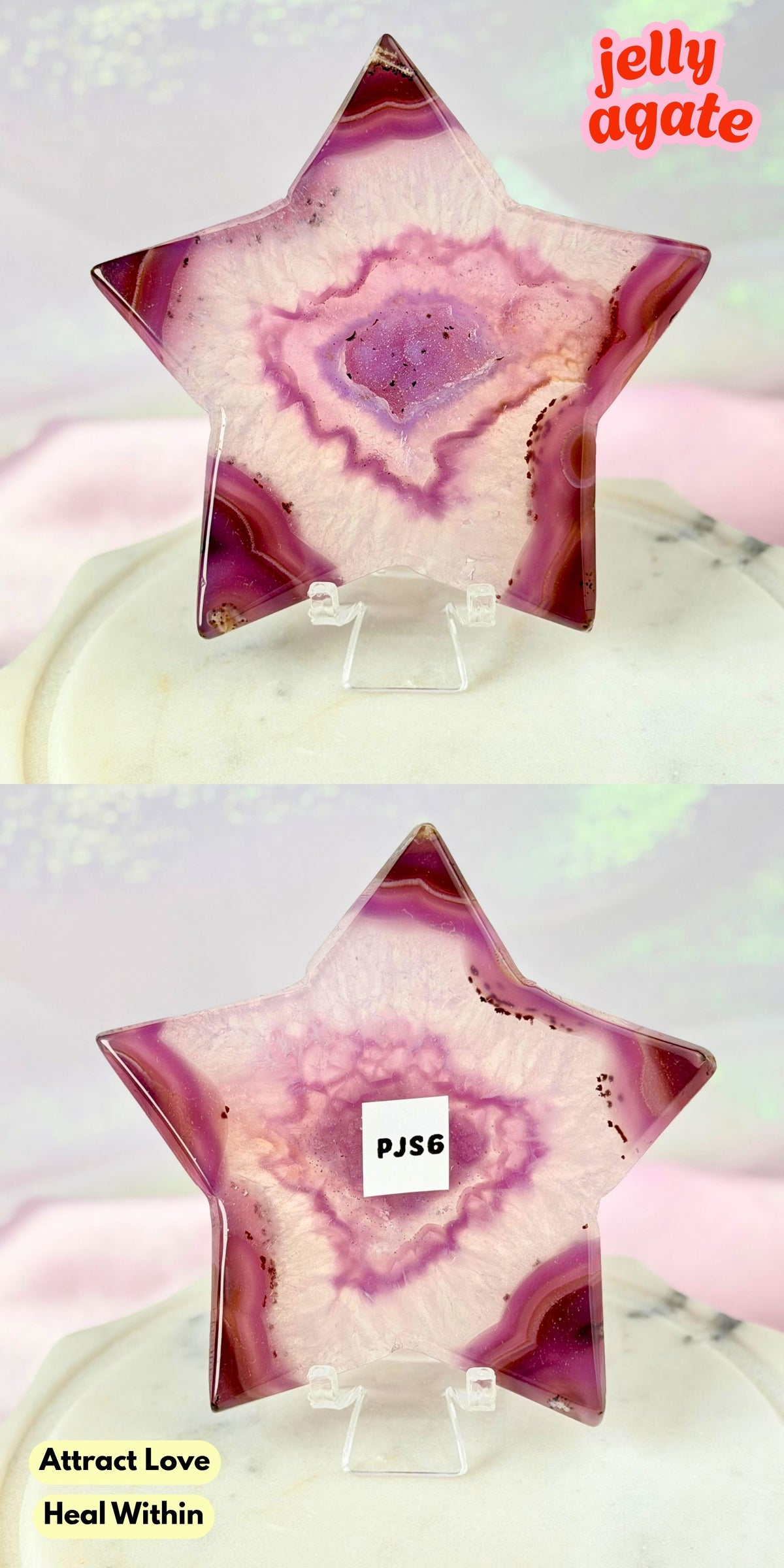 Druzy Pink Purple Jelly Agate (Color-Enhanced Crystal) | Choose your Own