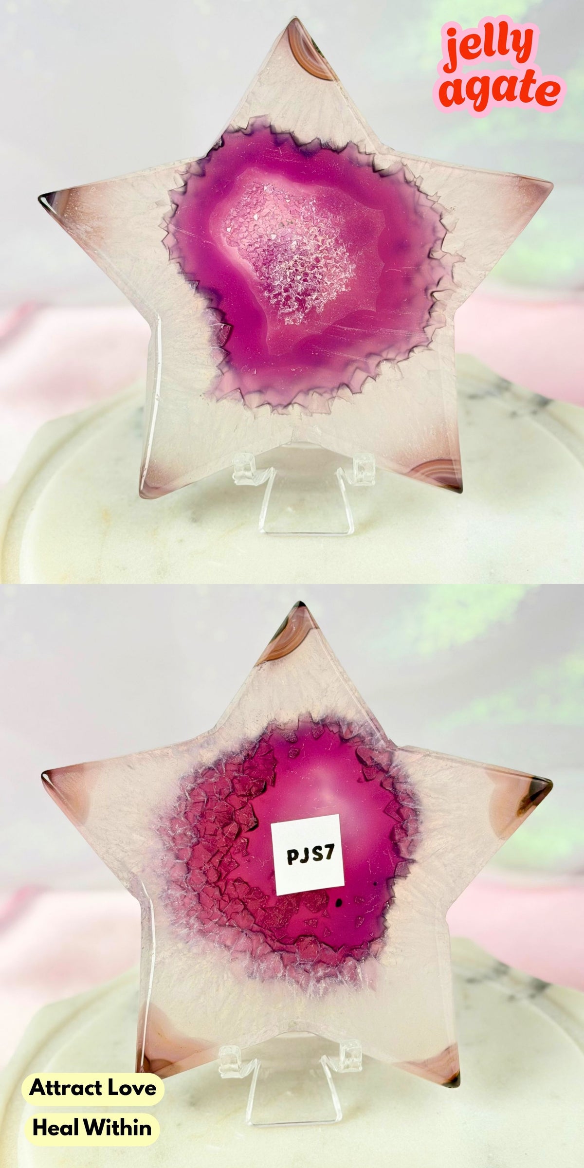 Druzy Pink Purple Jelly Agate (Color-Enhanced Crystal) | Choose your Own