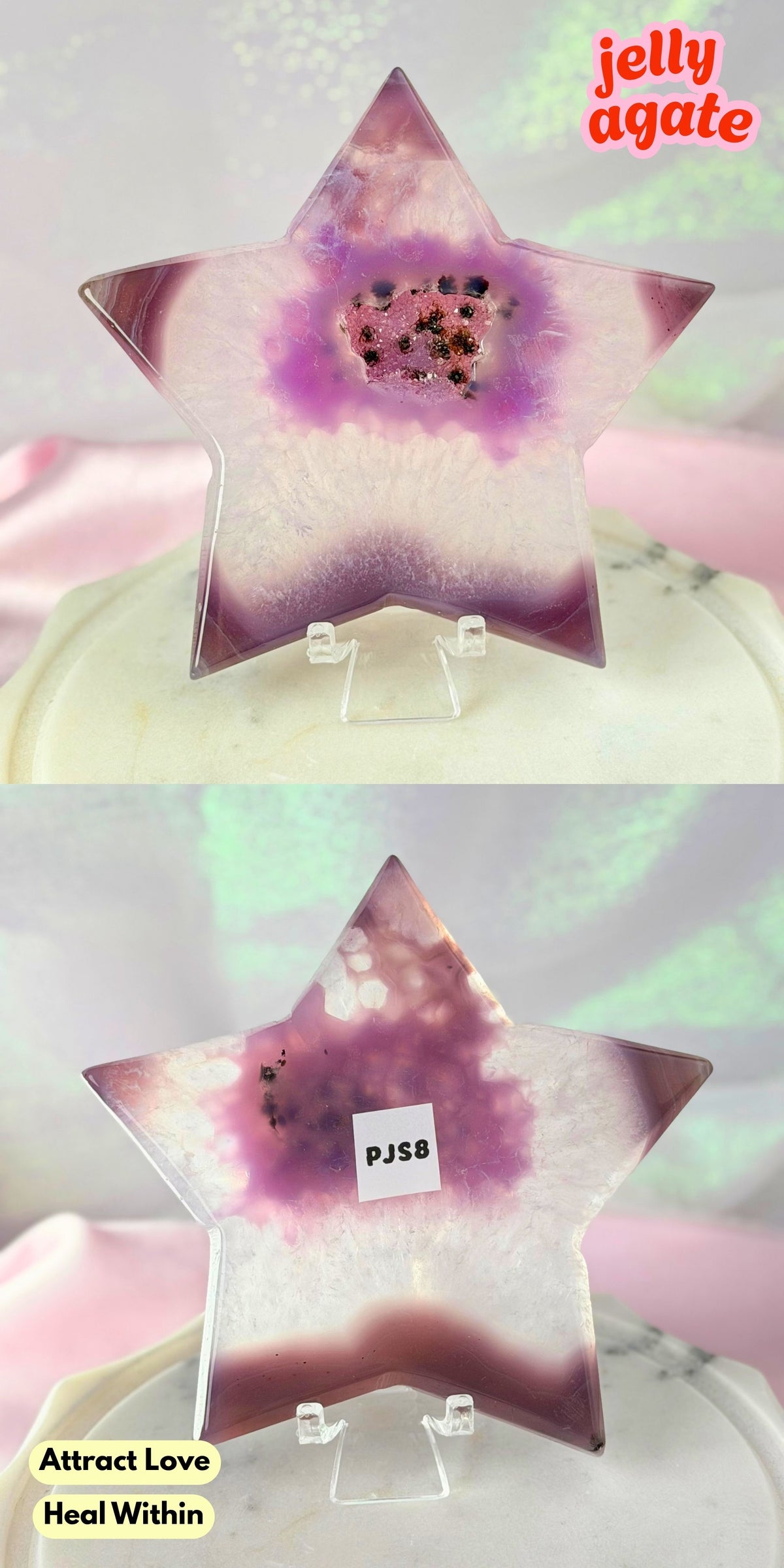 Druzy Pink Purple Jelly Agate (Color-Enhanced Crystal) | Choose your Own
