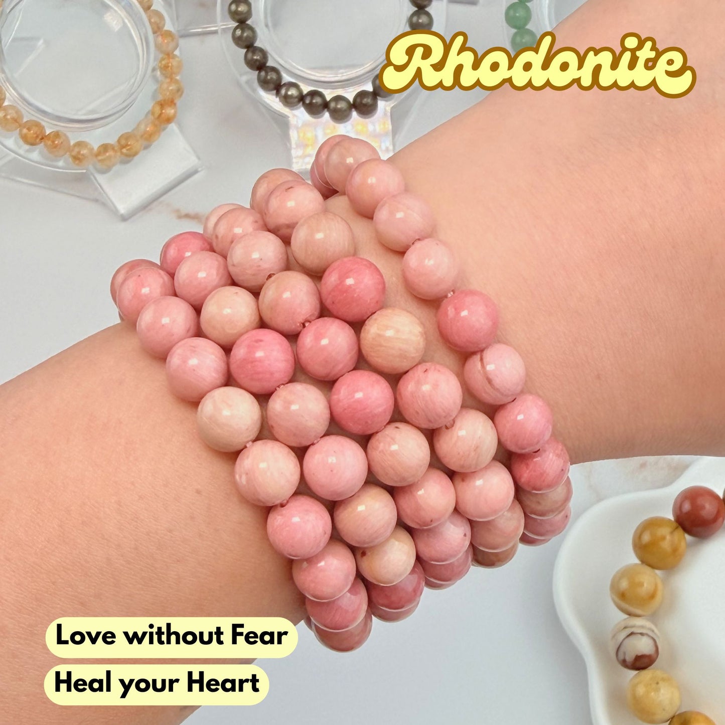 Rhodonite 8mm Bracelet