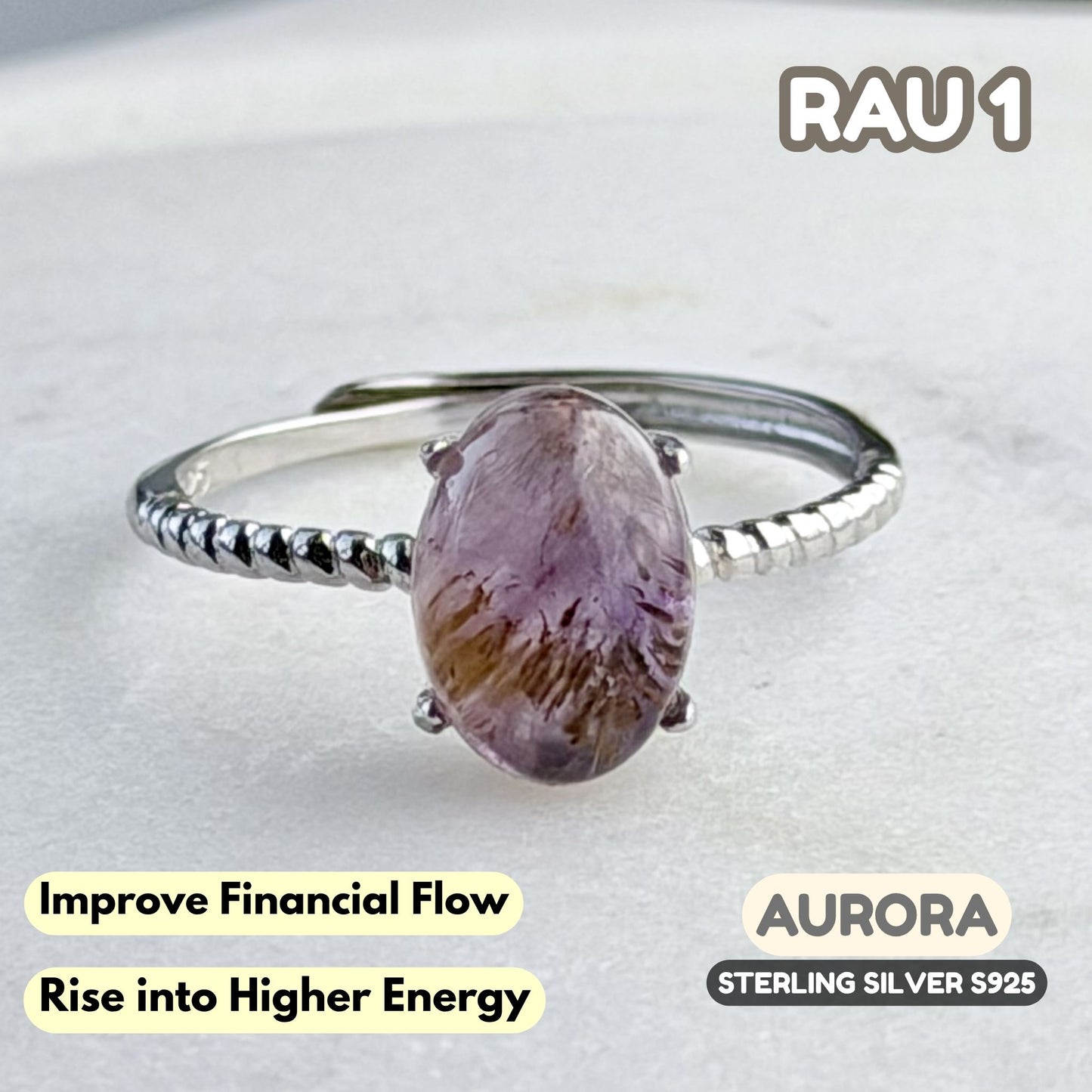 Aurora Ring on Sterling Silver S925 | RAU1