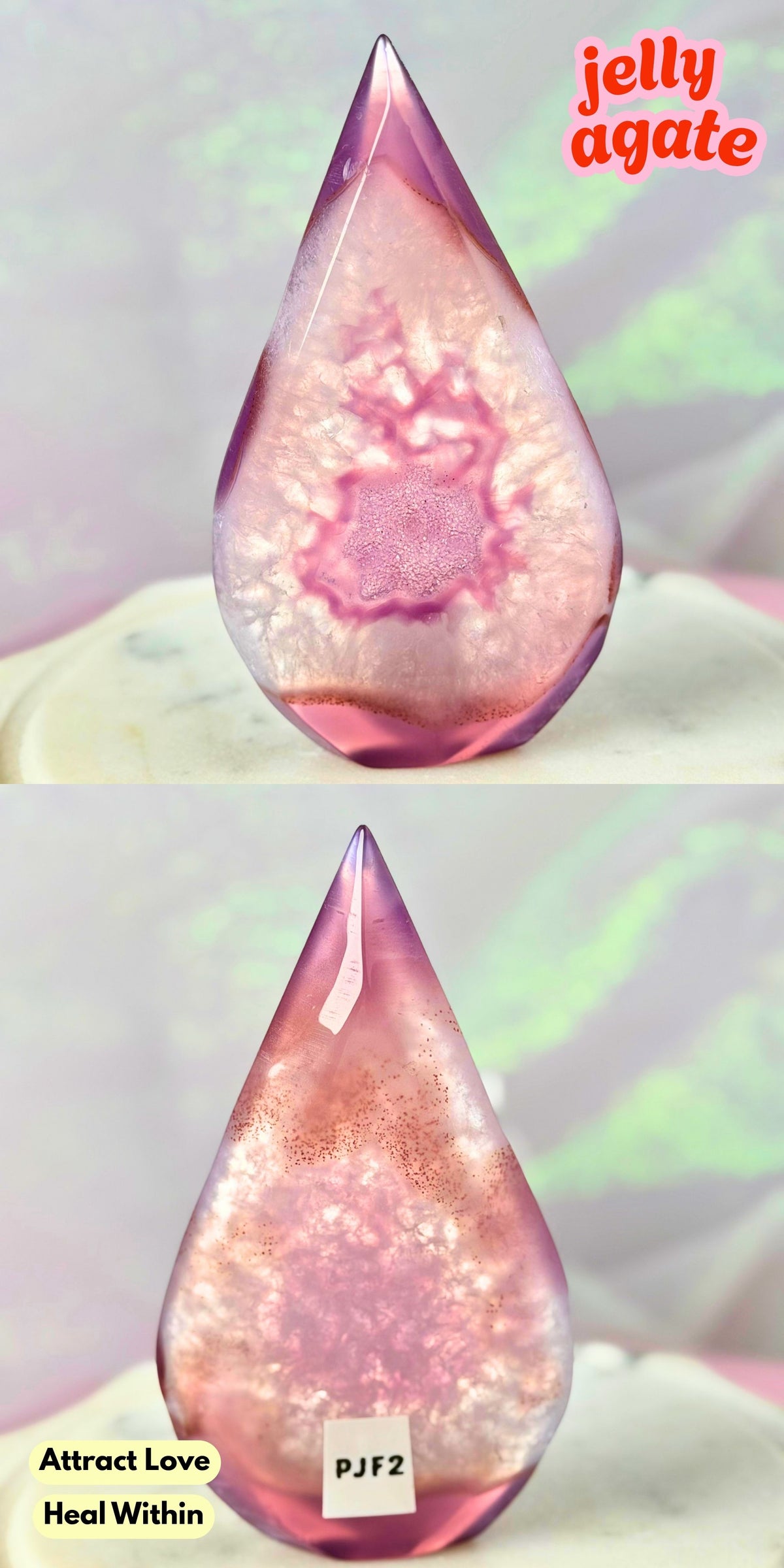 Druzy Pink Purple Jelly Agate (Color-Enhanced Crystal) | Choose your Own