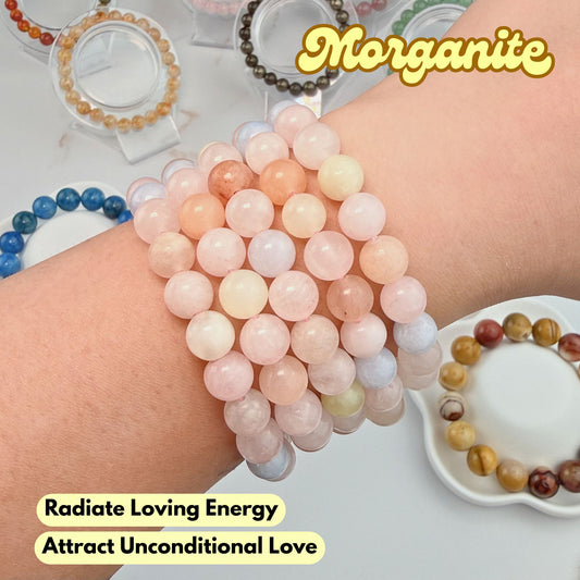 Morganite 8mm Bracelet