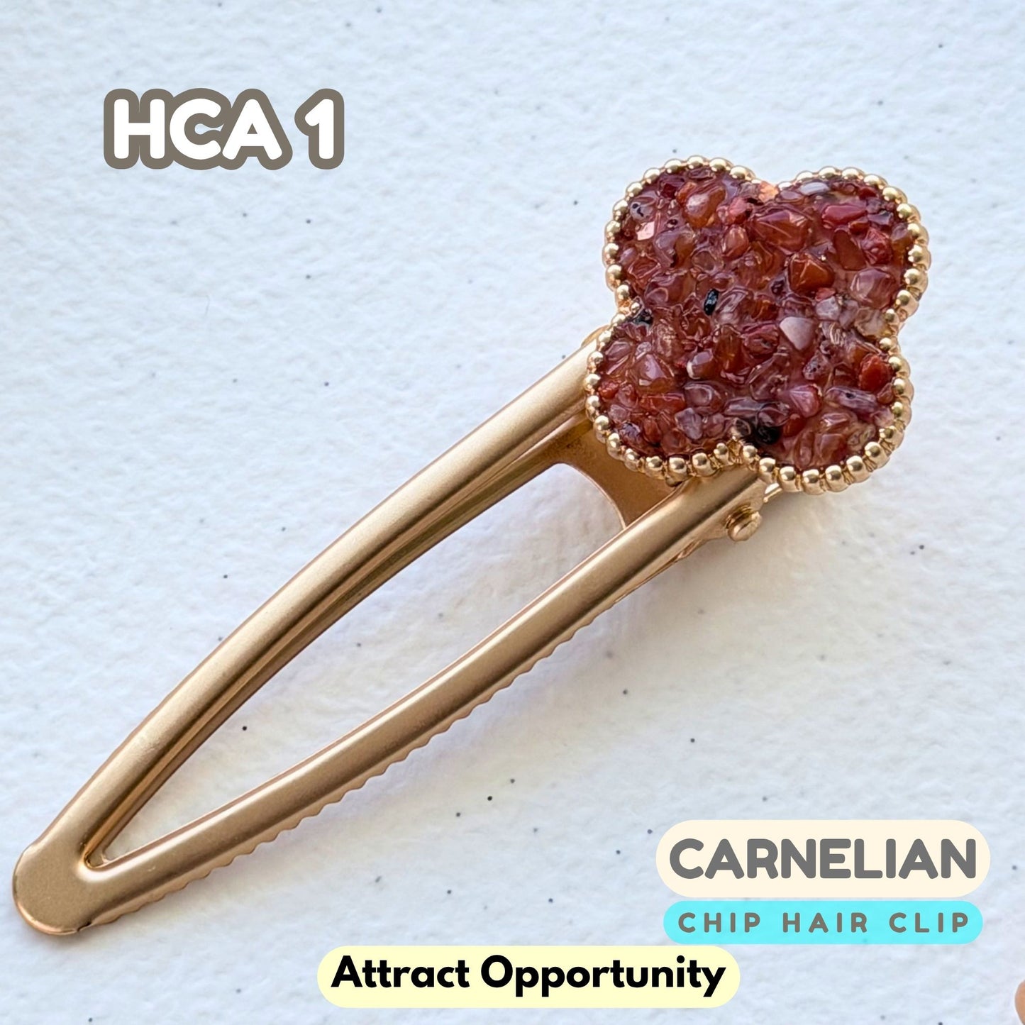 Carnelian Hair Clip | HCA1