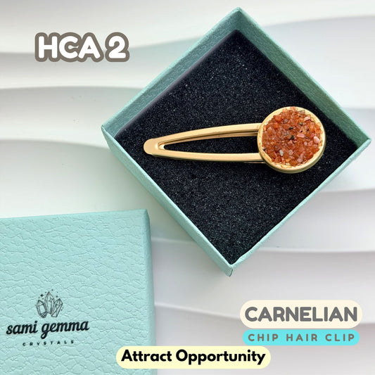Carnelian Hair Clip | HCA2