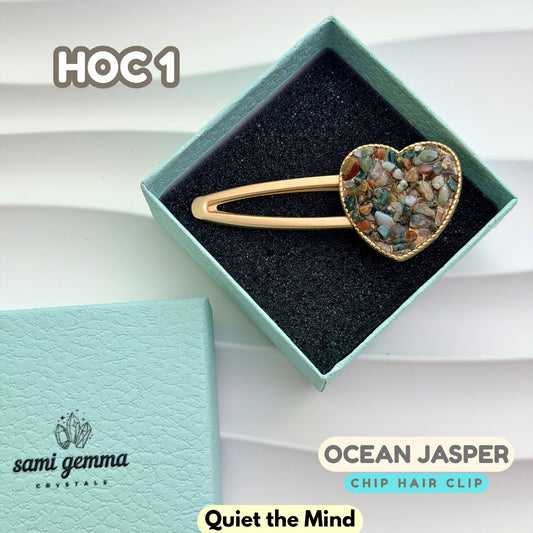 Ocean Jasper Hair Clip | HOC1