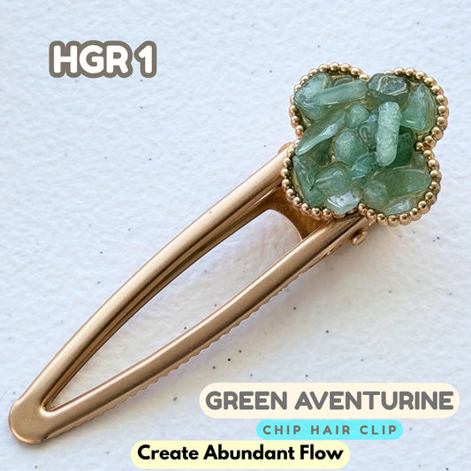 Green Aventurine Hair Clip | HGR1