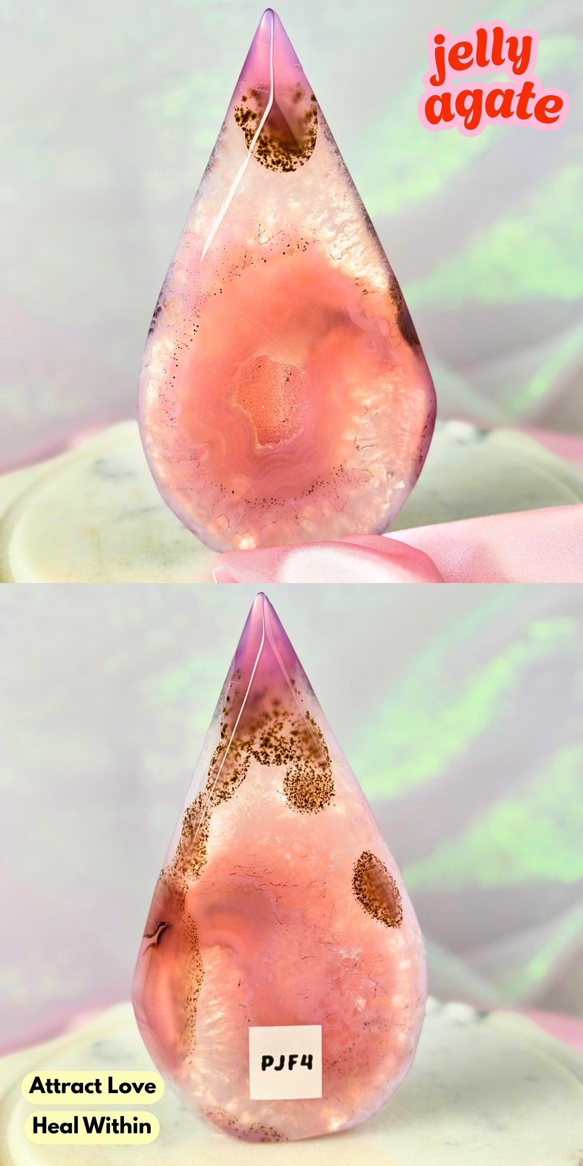 Druzy Pink Purple Jelly Agate (Color-Enhanced Crystal) | Choose your Own