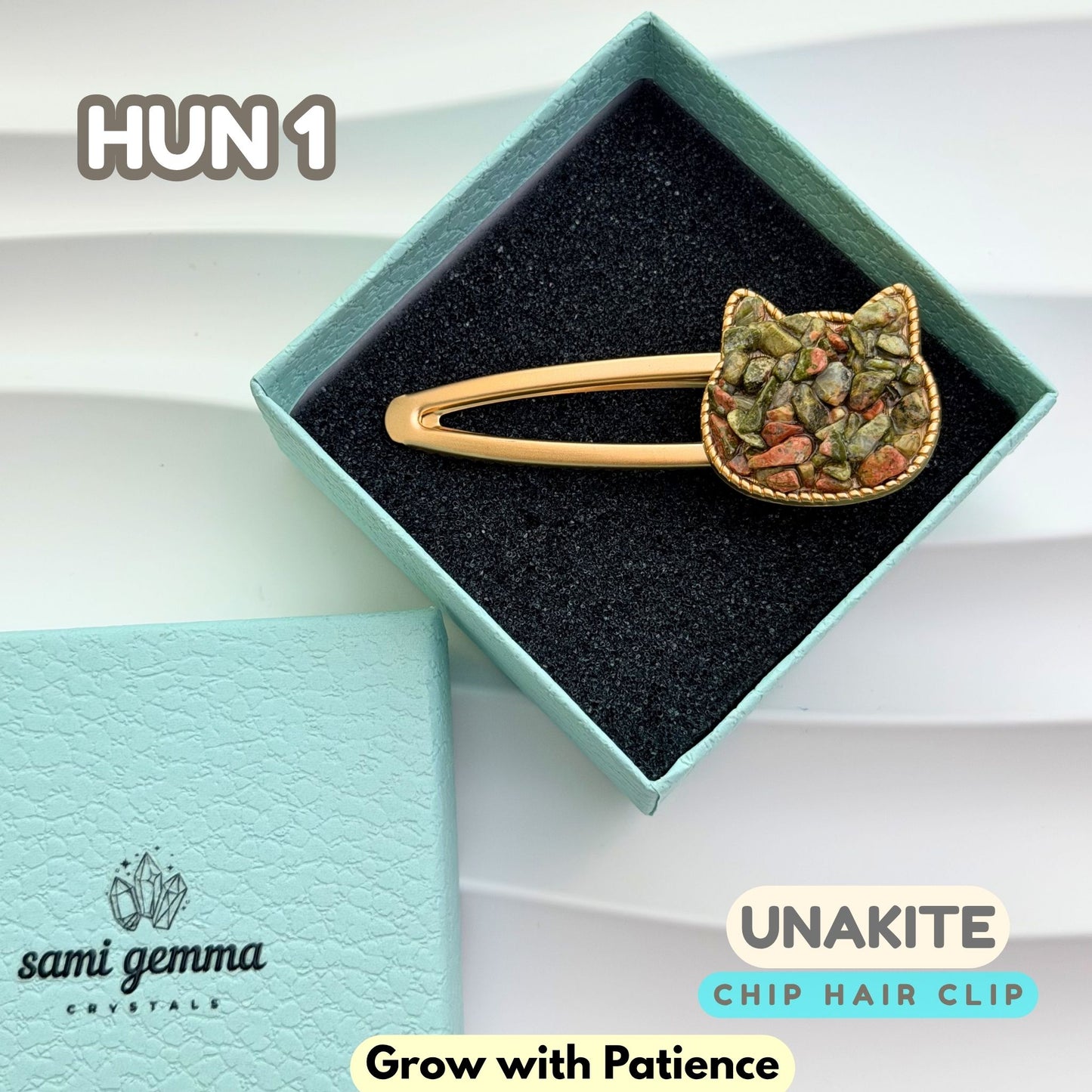 Unakite Hair Clip | HUN1