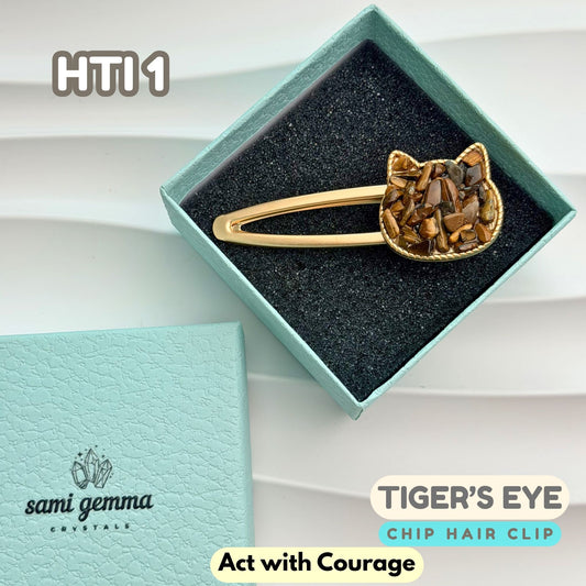 Tiger's Eye Hair Clip | HTI1