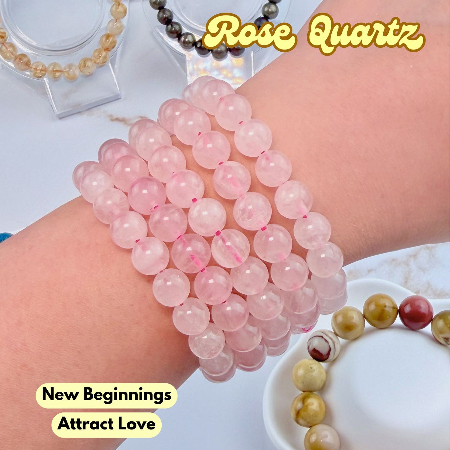 Rose Quartz 8mm Bracelet